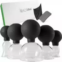 Backlaxx Schröpfgläser Set, 5 Glocken Mit Saugball