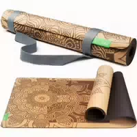 Backlaxx Yogamatte Kork mit Naturkautschuk 183x61x0,4cm