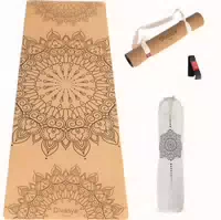 Backlaxx Yogamatte Kork mit Naturkautschuk 183x61x0,4cm