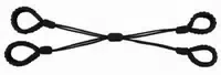Fesselkreuz „cuff Set Rope“ Mit Verstellbaren Schlaufen Für Hände & Füße