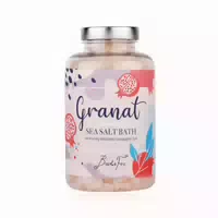 Badefee Badesalz Granat – Meersalzkristalle mit Fruchtigem Granatapfelduft