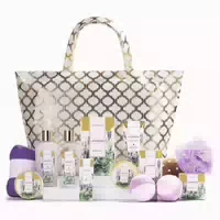 Badegeschenkset Frauen 15tlg Duschgel Badebomben Handtasche 1 st