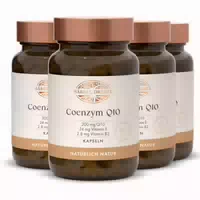 Coenzym Q10 mit Vitamin E Kapseln für ein Leistungsstarkes Herz, aus Hochwertigem Coenzym Q10, Vitamin B2 und Vitamin E