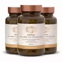 Daosan Kapseln 100% Veganes Dao Enzym aus Erbsenkeimlingen mit 2 450 Hdu Pro Kapsel, mit Adidao Veg & Quercetin
