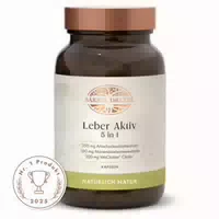 Leber Aktiv 5 in 1 mit Vitacholine, Artischockenextrakt, Mariendistel & Löwenzahnextrakt, Cholinbitartrat