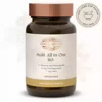 Multivitamin All in One 60 Tabletten mit 12 Vitaminen, 9 Mineralstoffen, Spurenelementen, Ginseng und Lutein