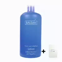 Balsan Fußpflege Hornhautentferner Lotion 500 Ml Und Nagelhautentferner 10 Handschuhe 1 St