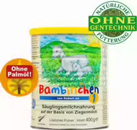 Bambinchen 1 Säuglingsanfangsnahrung Auf Der Basis Von Ziegenmilch, Von Geburt An, 400g