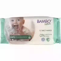 Bambo Nature Feuchttücher 100% Biologisch Abbaubare Feuchttücher