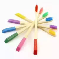 6er Set Bambus Zahnbürsten Biologisch Abbaubar mit Aktivkohl 1 st
