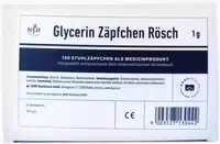 Glycerin Zäpfchen Rösch 1 g gegen Verstopfung