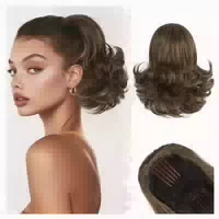 Barsdar Comb Clip Pferdeschwanz Haarteil Kurz Ponytail Zopf 1 st
