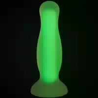 Baseks Glow In The Dark Analdildo Medium Gelb 12,5 Cm