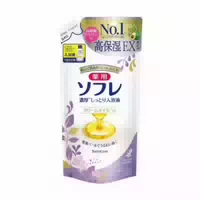 Bathclin Medicated Souffle Rich Moist Bath Liquid Refill 400ml White Floral