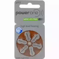 Batterien für Hörgeräte Power Pp 312 6 Stück