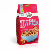 Bauck Mühle Hafer Müsli Früchte Flakes Demeter Glutenfrei Bio