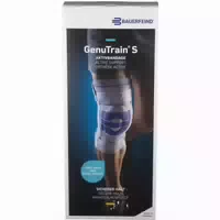 Bauerfeind Genutrain S Knieführungsbandage Gr 2 Links Titan