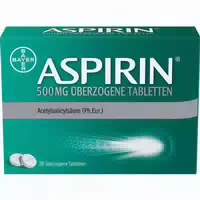 Aspirin 500mg 20 st Überzogene Tabletten