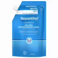 Bepanthol Derma Mildes Körperwaschgel Nachbüllbeutel 1x400 Ml Gel