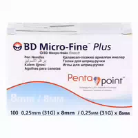 Bd Micro Fine 8 Nadeln 0,25x8 mm