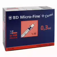 Bd Micro Fine U 100 Ins Spr 0,3x8 Mm