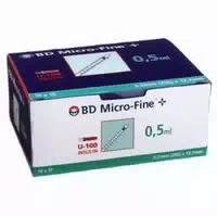 Bd Micro Fine Insulinspritzen 1 Ml U100 12,7 Mm 100x1 Ml Spritzen