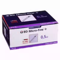 Bd Micro Fine Insulinspritze 0,5 Ml U100 8 Mm 100x0 5 Ml Spritzen