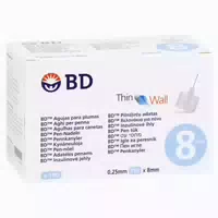 Bd Thin Wall Pen Nadeln 0,25 31 Gx8 mm 100 st