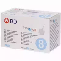 Bd Thin Wall Pen Nadeln 8 mm