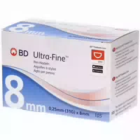 Bd Ultra Fine Pen Nadeln 6 mm 31 g 0,25 mm 105 Stück