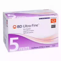 Bd Ultra Fine Pen Nadeln 5 mm 31 g 0,25 105 st