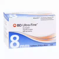 Bd Ultra Fine Pen Nadeln 8 Mm 31 G 0,25 105 St