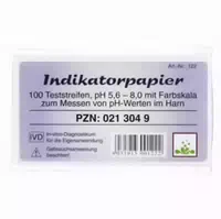 Indikatorpapier Teststreifen