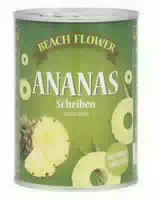 Küstengold Ananas Scheiben Gezuckert