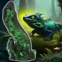 Dildo „lizard Peak“ Mit Saugfuß