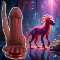 Doppeldildo „panthera Double“ mit Saugfuß
