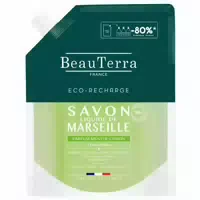 Beauterra Flüssigseife aus Marseille Minze Zitrone Öko Nachfüllung