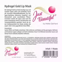 Just Beautiful Hydrogel Goldene Lippenmaske 1 St
