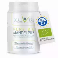 Beauvital Pure Bio Mandelpilz Pulver, Agaricus Blazei Murrill aus Eu Anbau