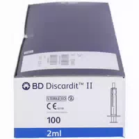Bd Discardit Ii Spritze 2 ml 100x2 ml Spritzen