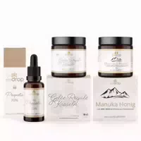 Bedrop Bleib Stark Set | Propolis Tinktur, Gelee Royal Kapseln & Manuka Honig