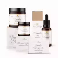 Bedrop: Derma Set | Propolis Tinktur, Seife, Kapseln & Creme | für Kinder & Erwachsene 220 g