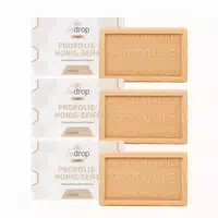 Bedrop Vorteilsset: Propolis Honig Seife Natürliche Handseife Körperseife Im 3er Set