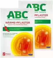 Abc Wärmepflaster Capsicum | Linderung von Muskel & Rückenschmerzen | Tiefenwärme | 2 Stück