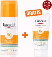 Eucerin Oil Control Tinted Face Sun Gel Creme mit Lsf 50 – Getönter Sonnenschutz für Fettige und Unreine Haut – Mittel