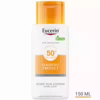 Eucerin Sun Sensitive Protect Body Sun Lotion Extra Light Lsf 50 Jetzt 20% Sparen 150 Ml Lotion