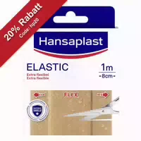 Hansaplast Elastic 1m X 8cm 1 St Pflaster