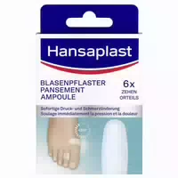 Hansaplast Footexpert Blasen Pflaster Klein 6 st Pflaster
