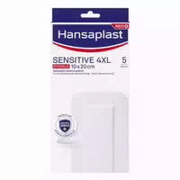 Hansaplast Sensitive 4xl Wundpflaster | Steril | Besonders Hautfreundlich | Für Größere & Postoperative Wunden | Blockiert 99 % Der Bakterien | 10 X 20 Cm | 5 Stück Jetzt 20% Mit Dem Code Hp20 Sparen
