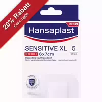 Hansaplast Sensitive Xl Wundverband Steril 6x7 Cm
